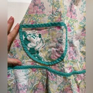 Minnie Mouse Floral Dress with Teal Accents